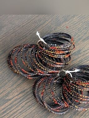 Pakistani Indian Glass Bangles (Choorian), Grey
